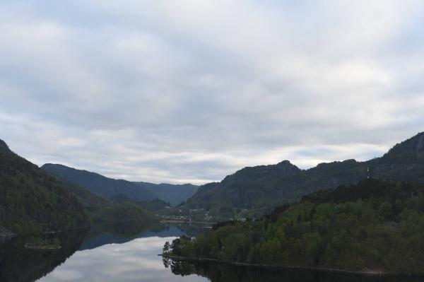 Bilde fra Flekkefjord, retning nordvest