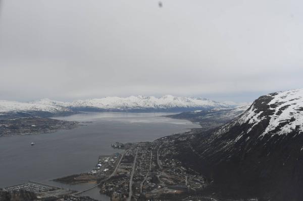 Bilde fra Tromsø, retning nord