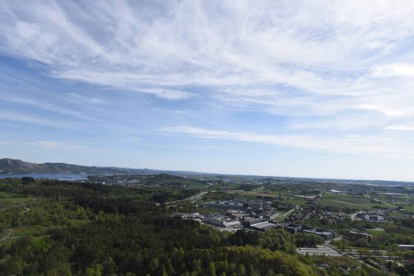 Bilde fra Ullandhaug, Stavanger, retning sør